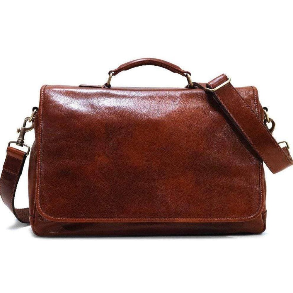 Floor Leather Computer Bag